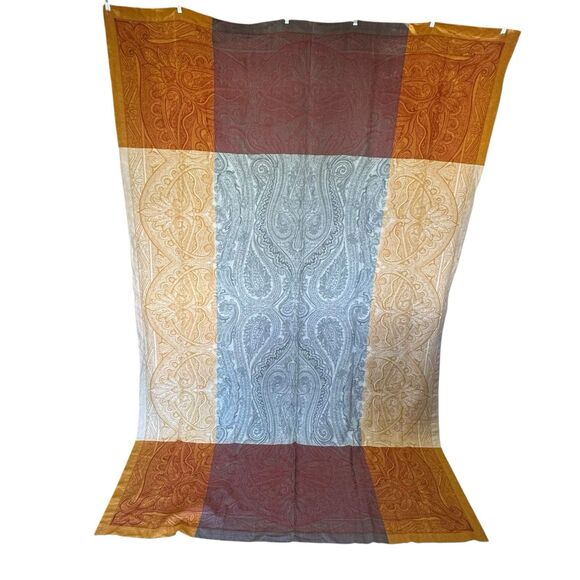 Williams Sonoma French Jacquard Tablecloth 70x108 Fall Harvest Thanksgiving EUC - Picture 4 of 9